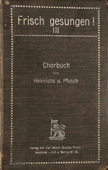 Frisch: Chorbuch III(3)