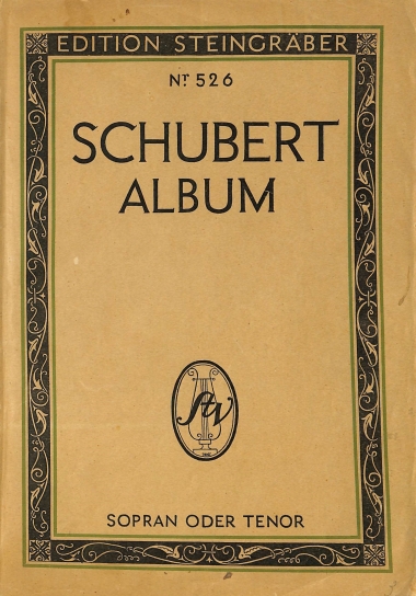 Schubert-Album 88 lieder für eine singstimme mit pianofortebegleitung von Franz Schubert