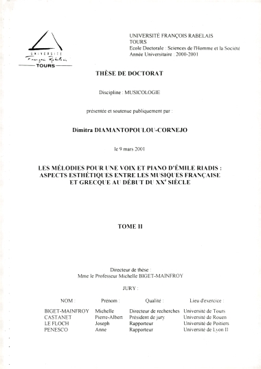 These de doctorat (t. 2): 