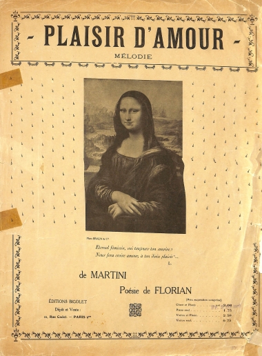 Plaisir d'Amour: melodie