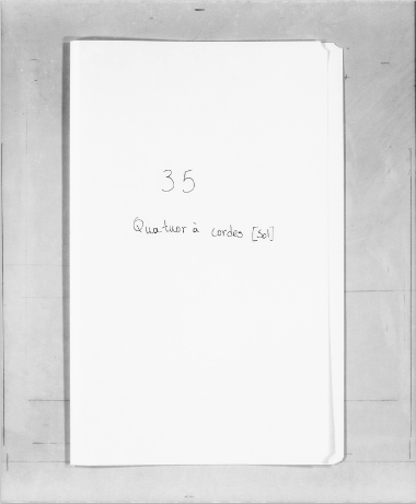 Microfilm: Quatuor à cordes