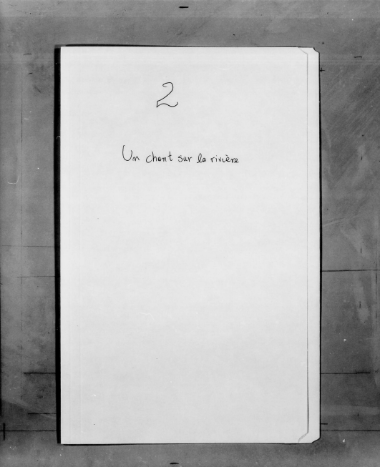 Microfilm: Un chant sur la riviere