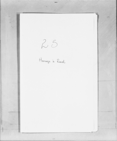 Microfilm: Homage a Ravel