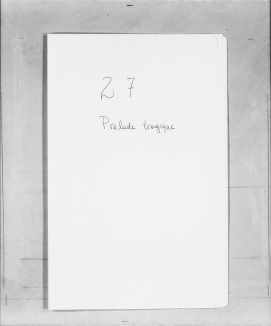 Microfilm: Prelude tragique