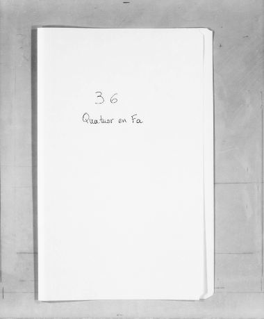 Microfilm: Quatuor en Fa