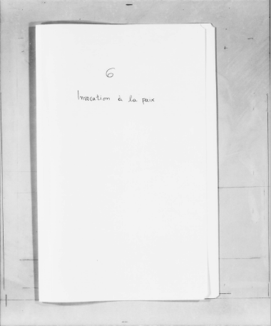 Microfilm: Invocation a la paix