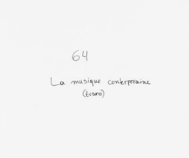 Microfilm: La musique conterporaine