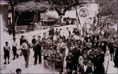 Lesbos Island (Kasteli,Agiasos) 1955: Relegious feast of Agiasos Reading Room I Anaptyxis