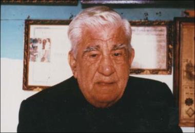 Lesbos Island (Agiasos) 1996: The musician Stavros Rodanos