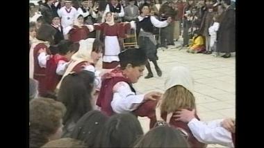 Chios Island (Thymiana), 1997: A band playing 