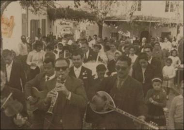 Χίος (Λιθί), 1960: Μουσικοί σε γάμο