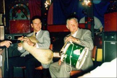 Chios Island, 1980s: Musicians in a disco