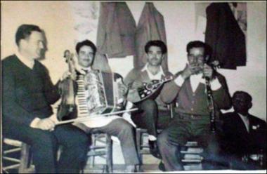 Lemnos Island, 1960s: Folk feast (glenti) in a taverna