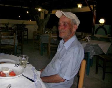 Samos Island (Pythagoreio), 2006: The musician Thrasivoulos Spachis