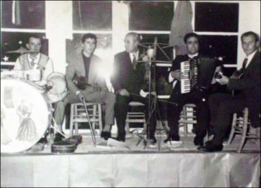 Lemnos Island (Myrina), 1953: Ball in a kafeneio (local traditional cafeteria)