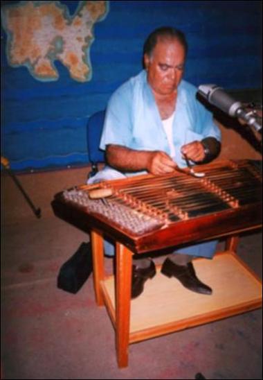 Lemnos Island  (Myrina), 2001: The musician Christos  Pantzaras