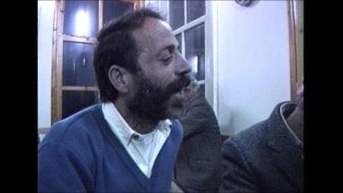 Lesbos Island (Pamfila), 1997: Solon Lekkas singing at a revelry