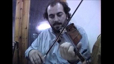 Lesbos Island (Pamfila), 1997: Stratis Rallis and Solon Lekkas singing 