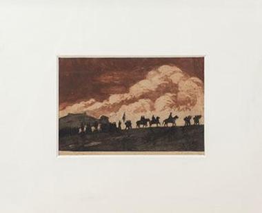 Οξυγραφία Νικηφόρος Ελληνική Στρατιά. Διαστ.28 Χ 18 εκατ.’Εργο Λυκούργου Κογεβίνα.