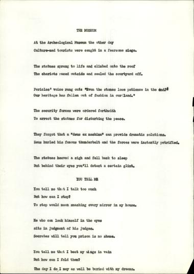 Legends, a Cycle of Seven Songs