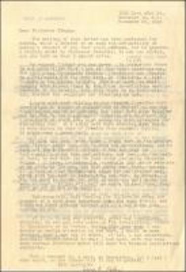 Επιστολή της Κόμπερ προς τον Μπλέγκεν, 1946