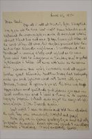 Επιστολή του Γ. Μυλωνά προς τον Καρλ Μπλέγκεν