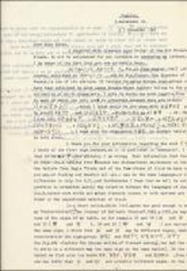 Επιστολή του Κωνσταντίνου Κτιστόπουλου προς την Άλις Κόμπερ με παρατηρήσεις επι των πινακίδων της Κνωσσού