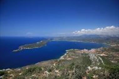 Panoramic photogaph of the bay of Navarino
