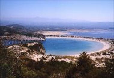 Voidokoilia creek from cape Koryphasion