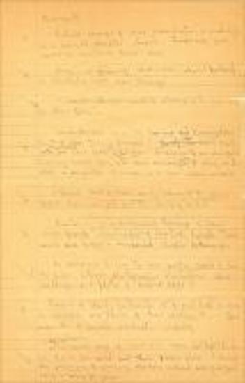 Hand-written notes from Blegen to Bennet regarding the Pylos tablets