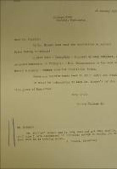 Επιστολή του W. Canaday προς τον C.Blegen