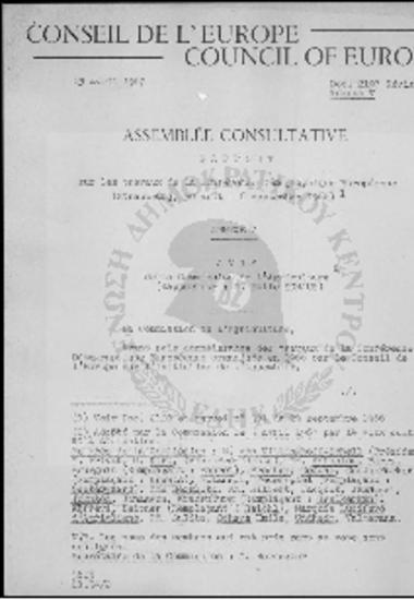 Conseil de l' Europe-Council of Europe-La Conference Demographique Europeenne (30/08-06/09/1966)