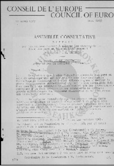 Conseil de l' Europe-Council of Europe-Sur les mesures tendant a alleger les charges de la dette des pays en voie de developpement (1967)