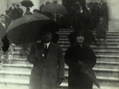 Ο Γεώργιος Καφαντάρης με την σύζηγο του