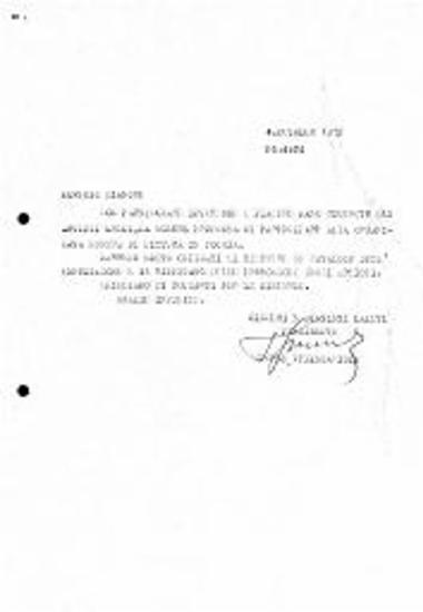Επιστολή στα Ιταλικά με μετάφραση στα Ελληνικά