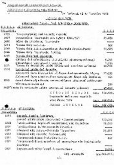 Αποστολή Εσόδων και Εξόδων Α' Εξαμήνου