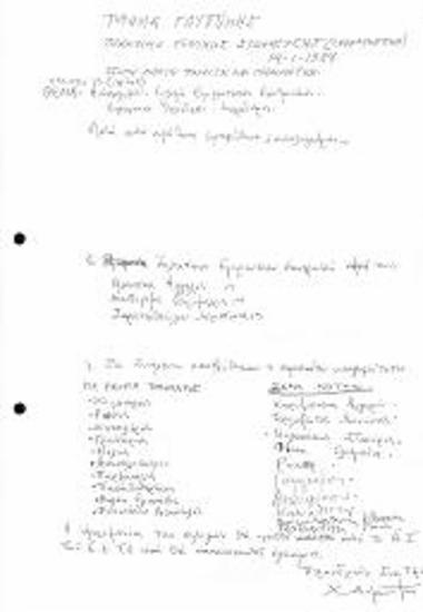 Πρακτικό ΓΣ (επαναληπτική) 14-1-1984