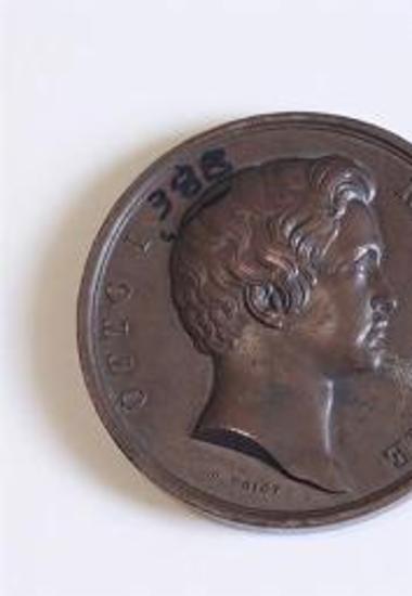 Αναμνηστικό μετάλλιο για την ανάληψη του ελληνικού θρόνου από τον ανήλικο Όθωνα