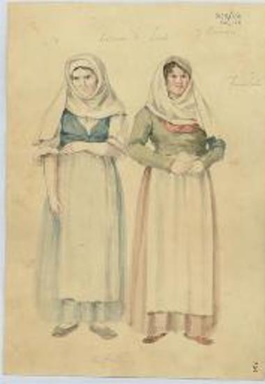 Δύο Κεφαλονίτισσες από τη Σκάλα και τα Φαρακλάτα