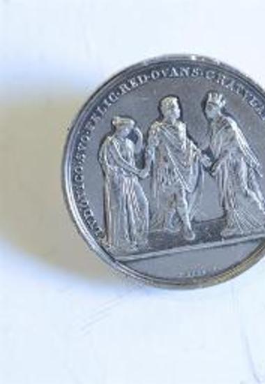 Αναμνηστικό μετάλλιο για την ανάληψη του ελληνικού θρόνου από τον Όθωνα