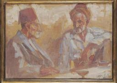 Δύο ηλικιωμένοι με ανατολίτικη φορεσιά