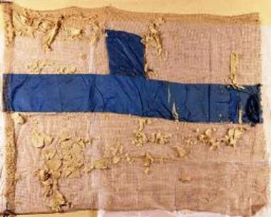 Σπάραγμα ελληνικής σημαίας οθωνικής περιόδου
