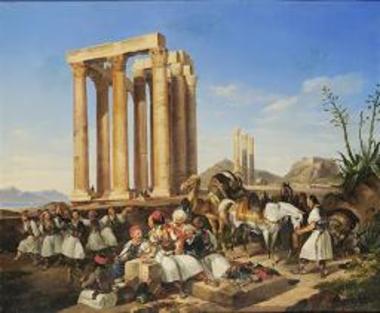 Εορτασμός της Καθαράς Δευτέρας στους στύλους του Ολυμπίου Διός στην Αθήνα