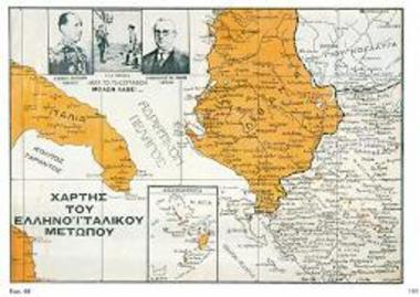 Χάρτης του Ελληνοϊταλικού μετώπου