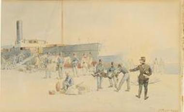 Μεταφορά τραυματιών κατά τον ελληνοτουρκικό πόλεμο του 1897