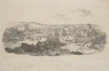Ansicht eines Theilles des Inneren Athens von House Boccari aus (Wohnung des Hrn Generals von Heideck i.j., 1835)