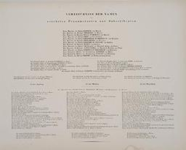 Verzeichniss der Namen der verehrten Pranumeranten und Subseribenten