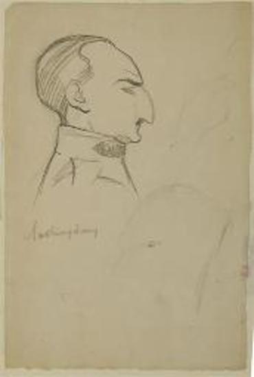 Σκίτσο από τη Δίκη των Έξι, Λασκαράκης