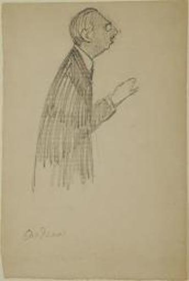 Σκίτσο από τη Δίκη των Έξι, Θεοτόκης