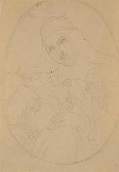 Προσχέδιο προσωπογραφίας του Αλή Πασά και της κυράς Βασιλικής